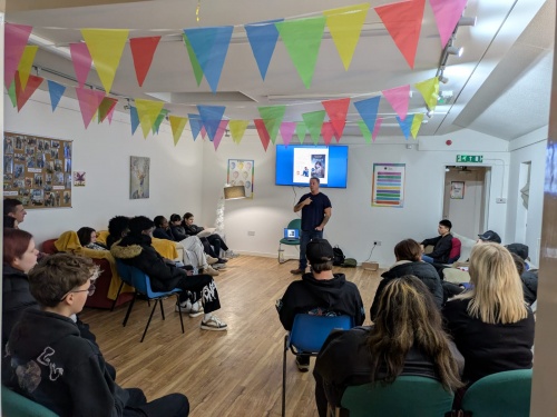 Chris Wild inspiring our young people at House Project